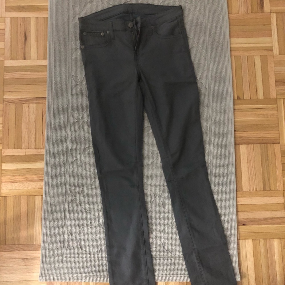 NWOT Helmut Lang Khaki Green Skinny Jeans - Sz 25